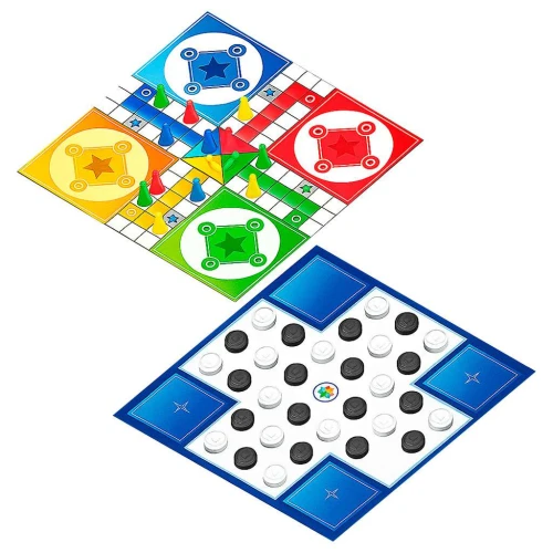 Jogos 4 em 1 dama/trilha/ludo/resta um GGBplast Jogos 4 em 1 dama/trilha/ludo/resta um GGBplast