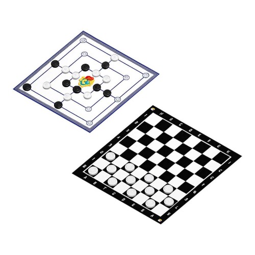 Jogos 4 em 1 dama/trilha/ludo/resta um GGBplast