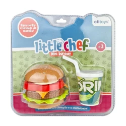Kit comidinha mini burguer 02 peças Etitoys