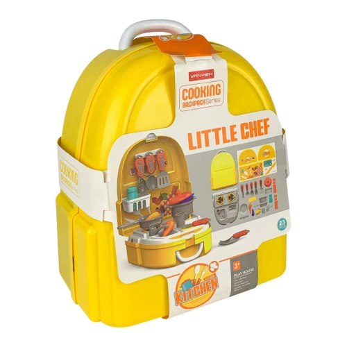 Kit cozinha maleta com acessórios little chef Unitoys