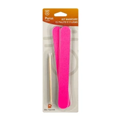 Kit manicure palito + 2 lixas