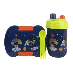 Kit marmita infantil com copo 600ml decorados