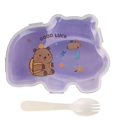 Kit marmita infantil com talher capivara Kit marmita infantil com talher capivara