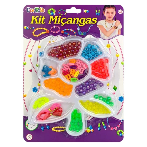 Kit miçangas 120 peças flor