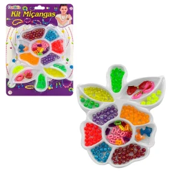 Kit miçangas 120 peças flor