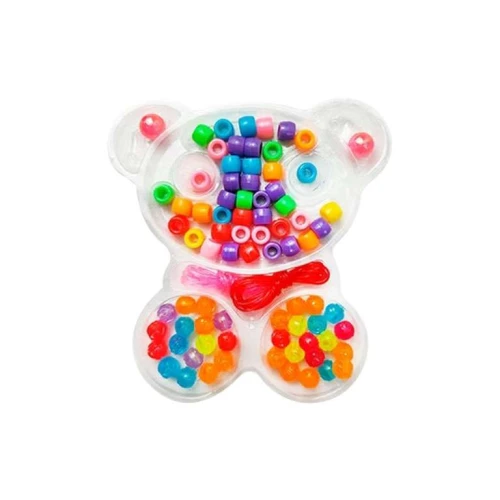 Kit miçangas 72 peças urso