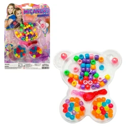 Kit miçangas 72 peças urso