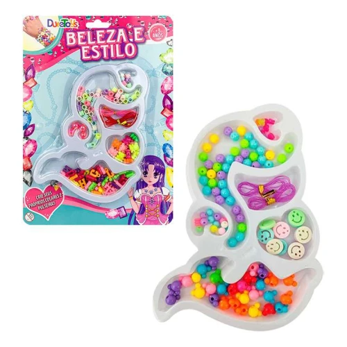 Kit miçangas 90 peças beleza e estilo