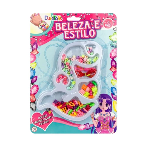 Kit miçangas 90 peças beleza e estilo