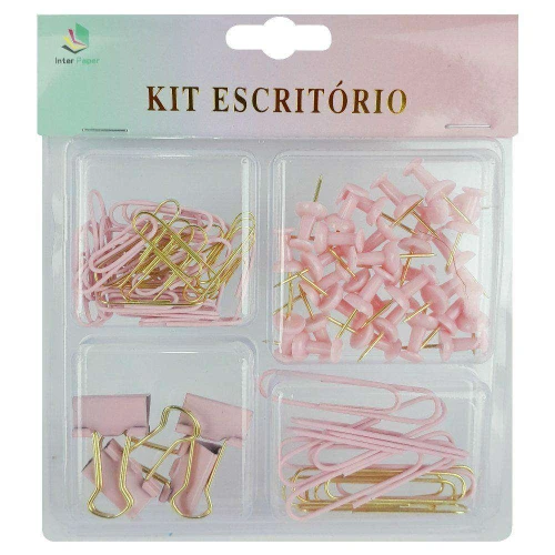 Kit para escritório Candy com 4 itens sortidos Interponte