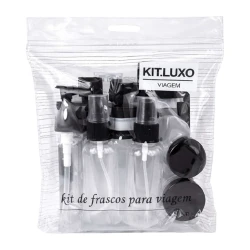 Kit para viagem com necesser plástica 11 peças sortido