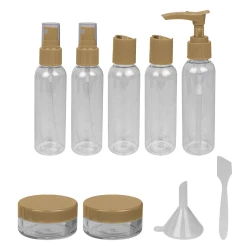 Kit para viagem com nescesser plástica com 10 unidades cores sortidas Interponte