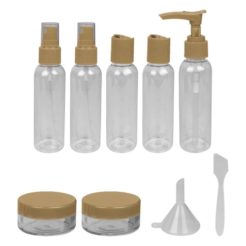 Kit para viagem com nescesser plástica com 10 unidades cores sortidas Interponte
