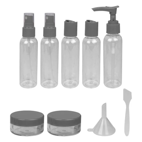Kit para viagem com nescesser plástica com 10 unidades cores sortidas Interponte