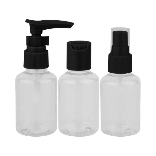 Kit para viagem plástico 03 peças sortido Tokyo Design