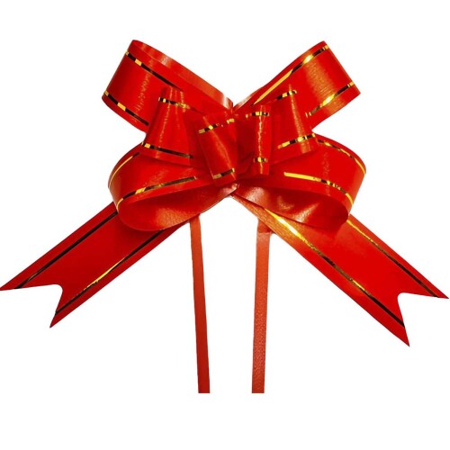 Laço magico listras 46cm dourado 10 unidades Laço magico listras 46cm dourado 10 unidades