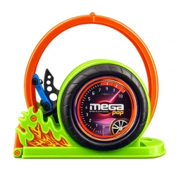 Lançador com carrinho mega crazy streets