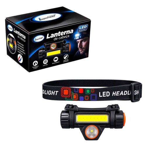 Lanterna de cabeça de LED recarregável hq75258 Lanterna de cabeça de LED recarregável hq75258