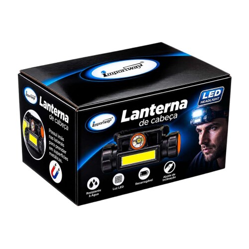Lanterna de cabeça de LED recarregável hq75258 Lanterna de cabeça de LED recarregável hq75258