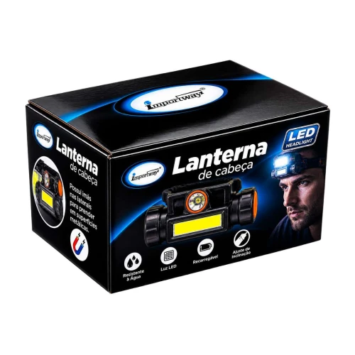 Lanterna de cabeça de LED recarregável hq75258