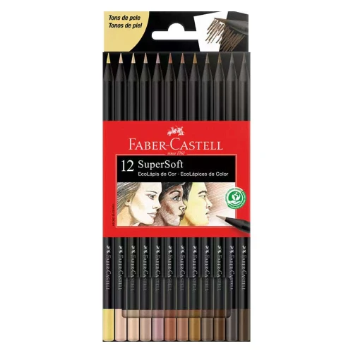 Lápis de cor Faber supersoft diversos