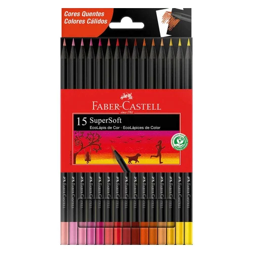 Lápis de cor Faber supersoft diversos