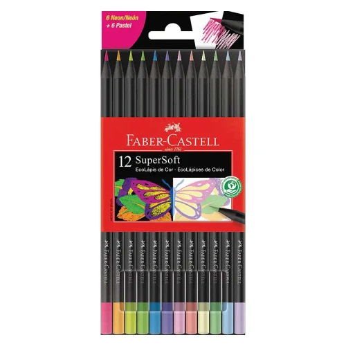 Lápis de cor Faber supersoft diversos