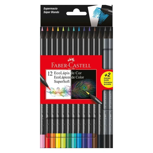 Lápis de cor Faber supersoft diversos