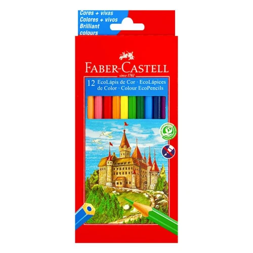 Lápis de cor com 12 unidades EcoLápis Faber-Castell