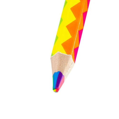 Lápis de cor jumbo rainbow com 24 unidades BRW