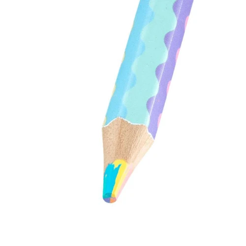 Lápis de cor jumbo rainbow com 24 unidades BRW