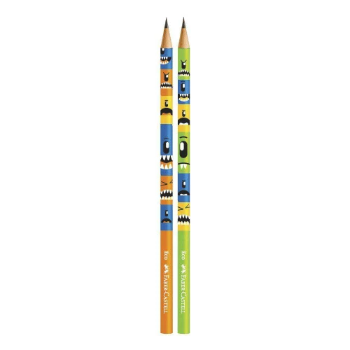 Lápis de escrever Faber Monster com 04 unidades blister