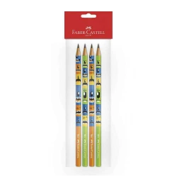 Lápis de escrever Faber Monster com 04 unidades blister
