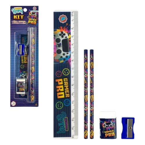 Lápis de escrever kit com 05 peças sortidos Polibrinq Lápis de escrever kit com 05 peças sortidos Polibrinq