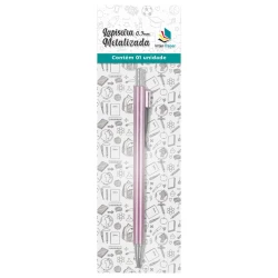 Lápiseira 0.7 metalizada blister Interponte