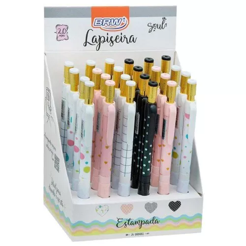 Lapiseira 2,0mm decorada sortidas Brw