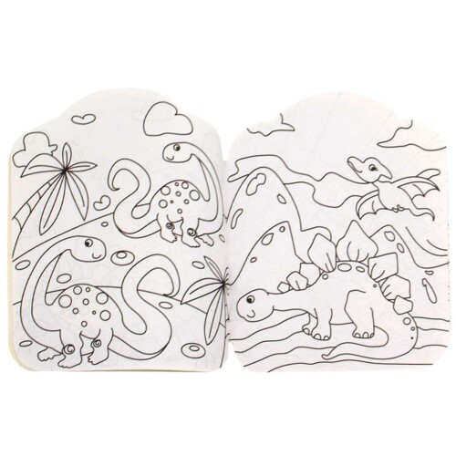 LIVRO P/COLORIR COM ADESIVOS DINOSSAUROS 32PAG. TODOLIVRO