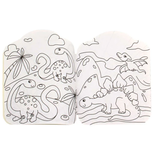 LIVRO P/COLORIR COM ADESIVOS DINOSSAUROS 32PAG. TODOLIVRO