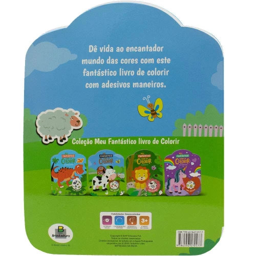 LIVRO P/COLORIR COM ADESIVOS FAZENDA 32PAG. TODOLIVRO