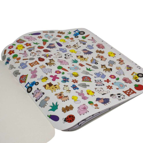 LIVRO P/COLORIR COM ADESIVOS FAZENDA 32PAG. TODOLIVRO