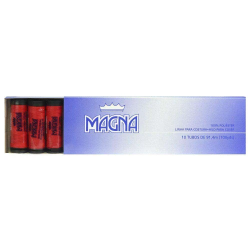 Linha retroz vermelho natal ref 1123 com 10 unidades Magna corrente