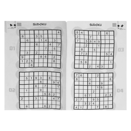 Livro Sudoku nível médio com 96 páginas