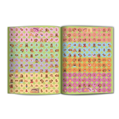 Livro de atividades Capivaras com 500 adesivos Culturama