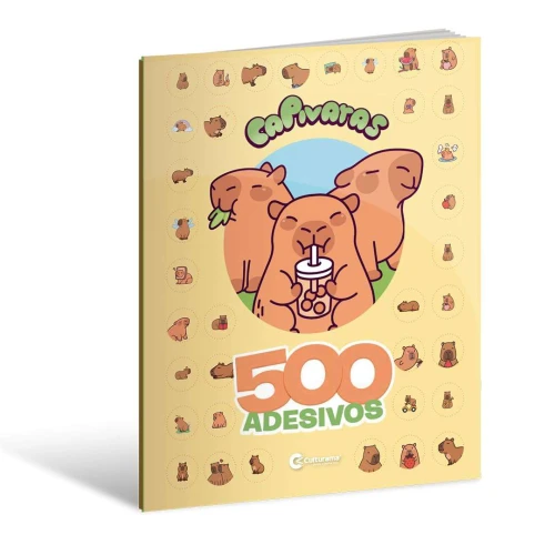 Livro de atividades Capivaras com 500 adesivos Culturama