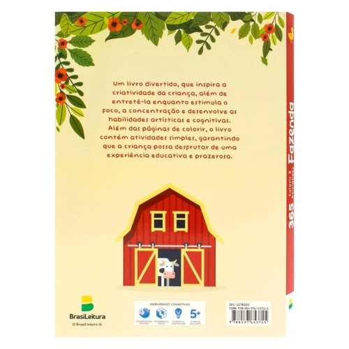 Livro de atividades Fazenda com 365 atividades BrasiLeitura