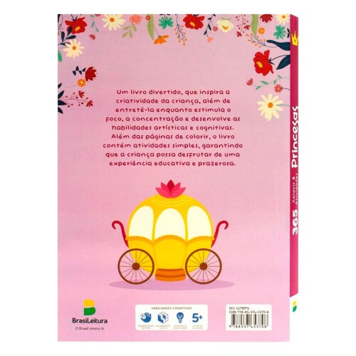 Livro de atividades Princesas com 365 atividades BrasiLeitura