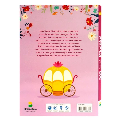 Livro de atividades Princesas com 365 atividades BrasiLeitura