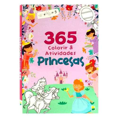 Livro de atividades Princesas com 365 atividades BrasiLeitura
