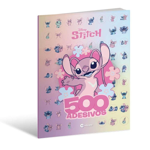 Livro de atividades Stitch Angel com 500 adesivos Culturama