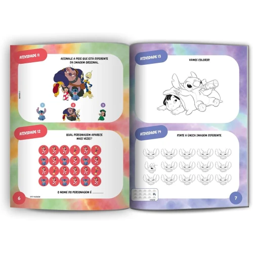 Livro de atividades Stitch com 100 atividades Culturama